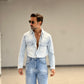CAMICIA  DENIM LAVAGGIO ZERO DELAVE'