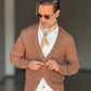 CARDIGAN CACAO DERBY COTONE OVER FIT