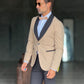 ABITO  SMOKING CAMMELLO  REVER NERO PANTALONE NERO