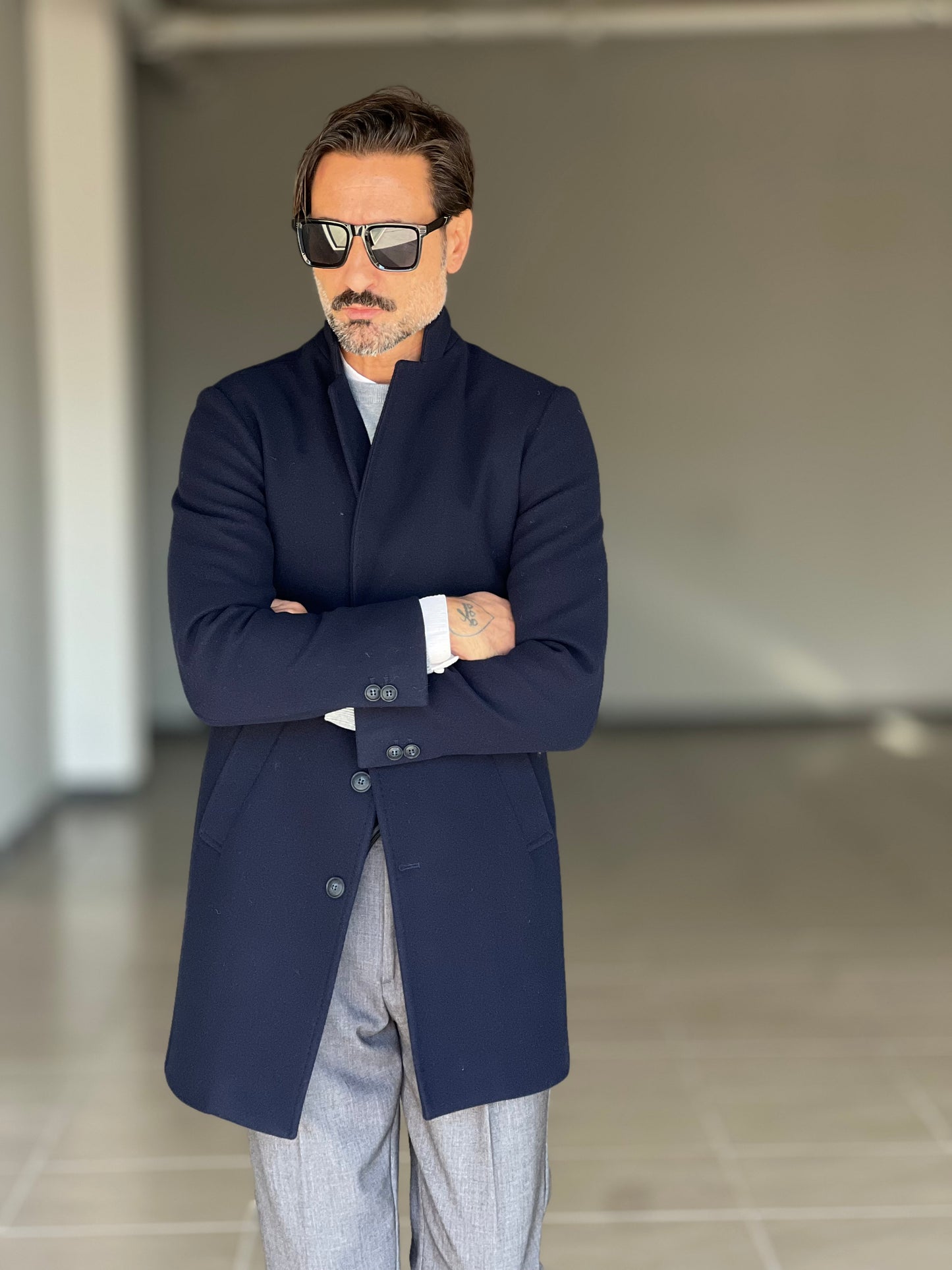 CAPPOTTO  BLU MODELLO BARONETTO