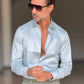 CAMICIA SALVIA  EFFETTO MAGLINA TELAMIRA