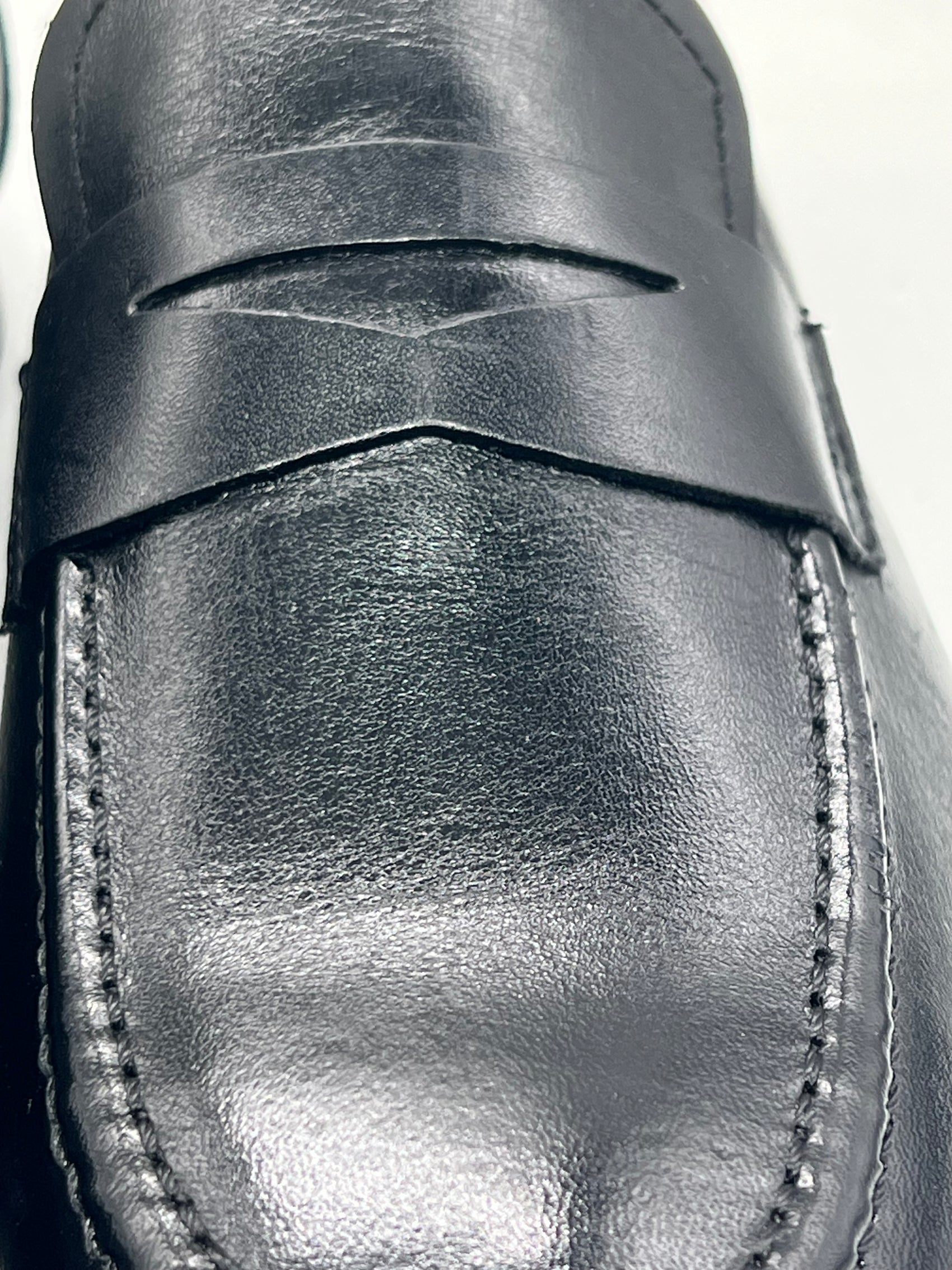 *MOCASSINO NERO  PELLE SPAZZOLATA