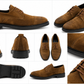 DOUBLE BUCKLE BLACK SUEDE LOAFERS