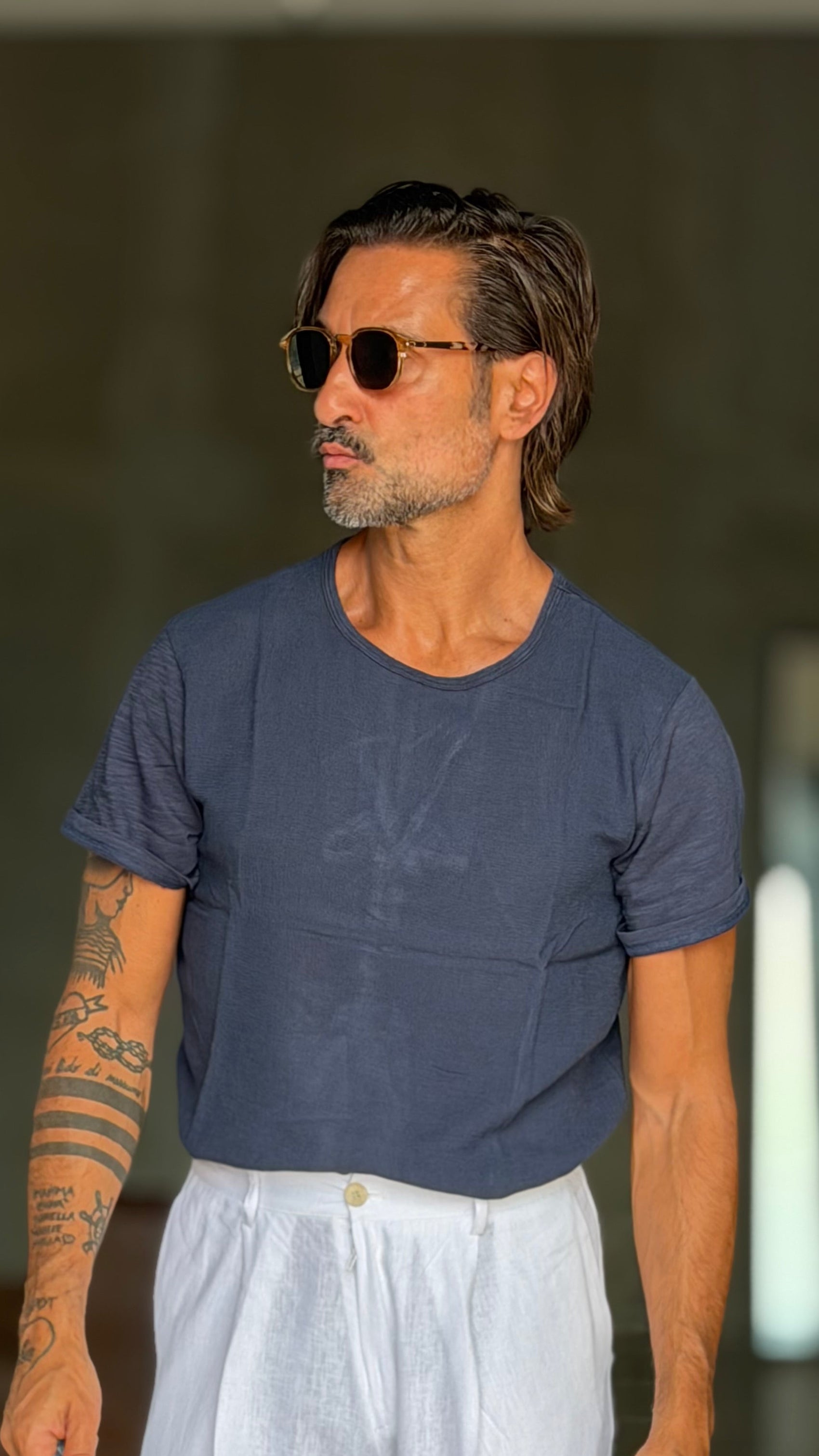 BOAT NECK T SHIRT