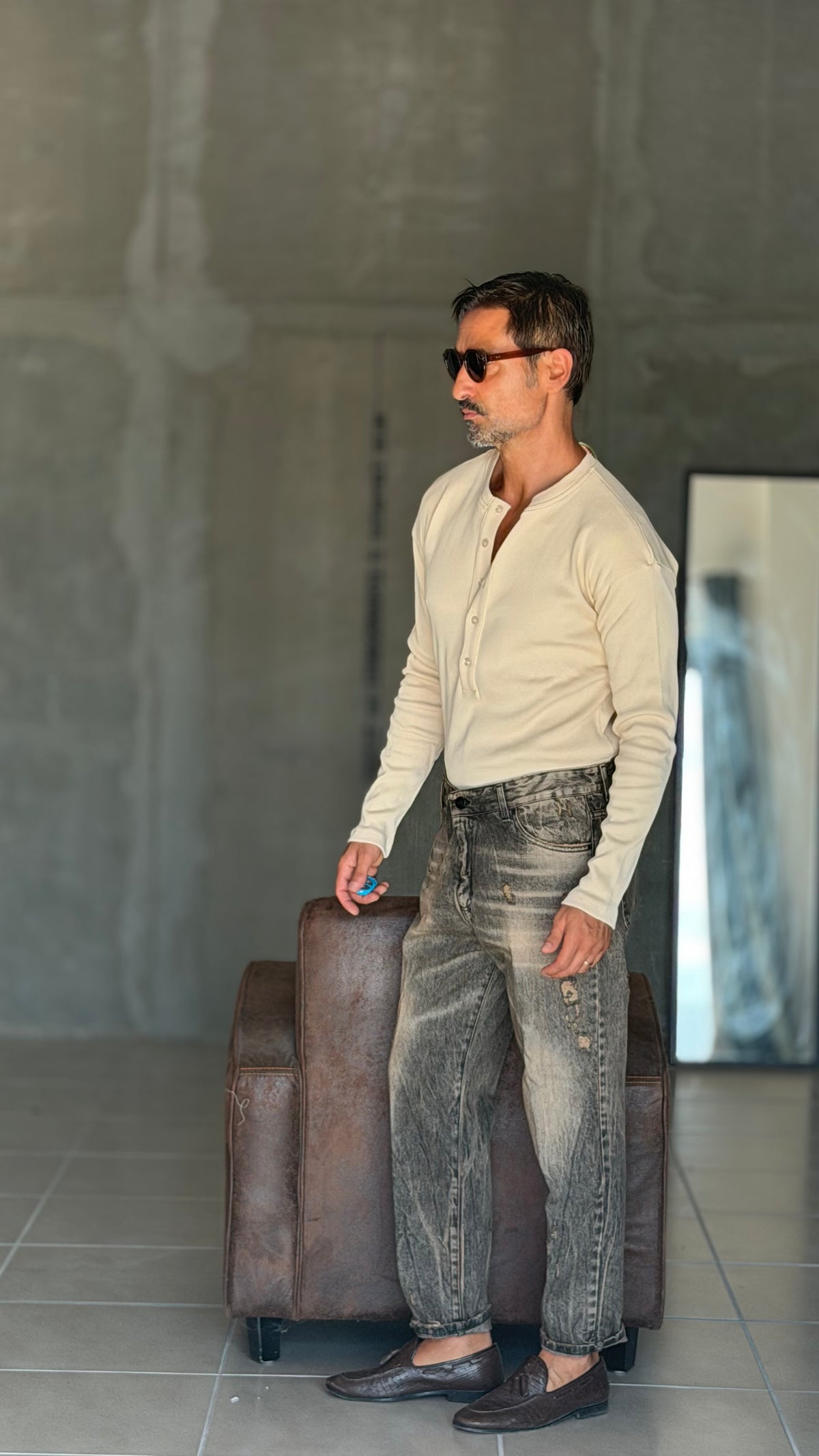 JEANS  GRIGIO LAVATO  LAVAGGIO  30