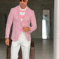 WHITE VISCOSE TROUSERS WITH REGULAR BOTTOM