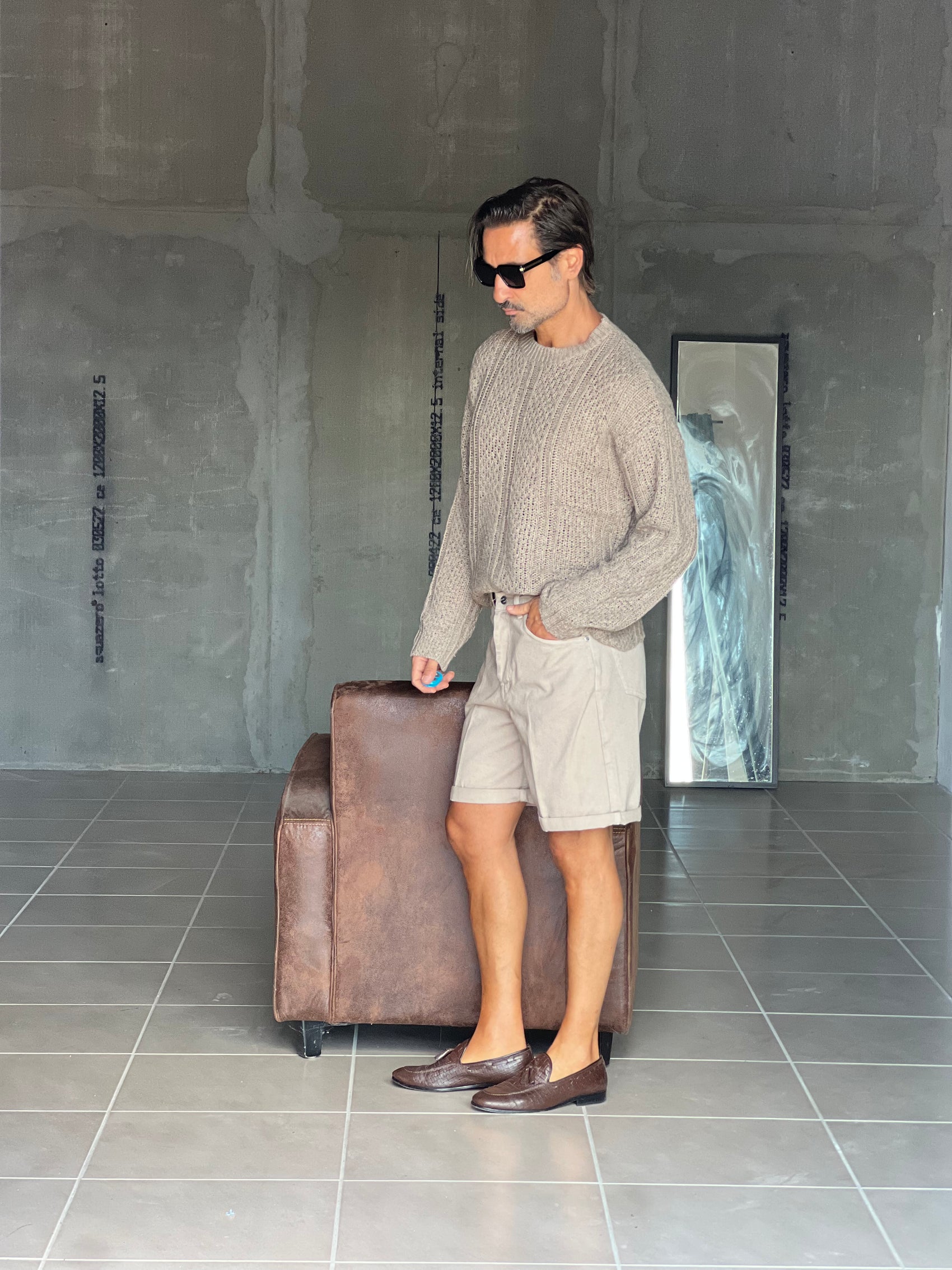 BERMUDA DENIM CAMMELLO. 316