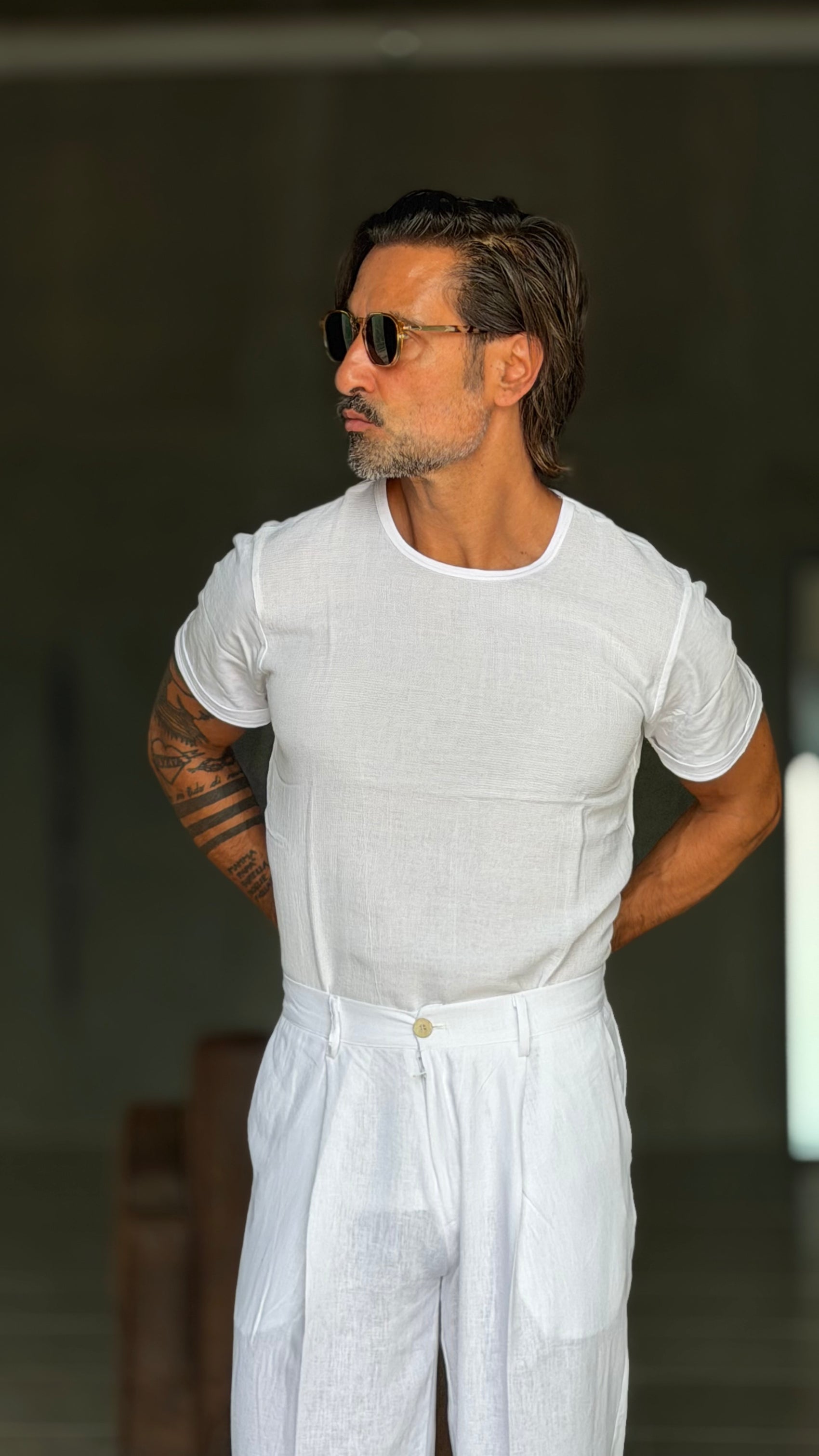 BOAT NECK T SHIRT