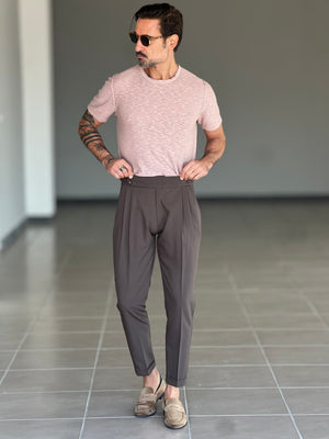 PANTALONE MORO VITA ALTA PINCES VISCOSA (CODICE 33)