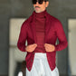WHITE VISCOSE TROUSERS WITH REGULAR BOTTOM