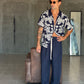 PANTALACCIO  BLU  LINO