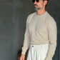 PULLOVER CREMA  LANA CASHMERE 3% E MISTI