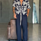PANTALACCIO  BLU  LINO