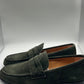 DOUBLE BUCKLE BLACK SUEDE LOAFERS