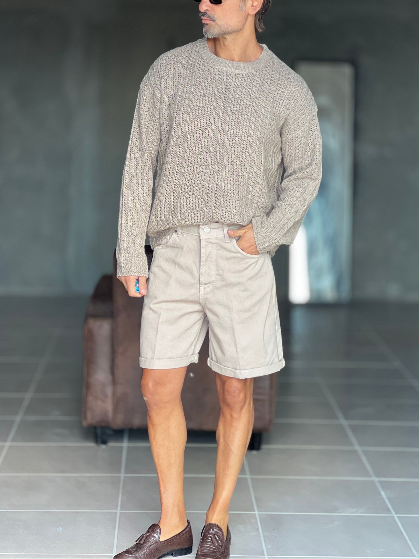 BERMUDA DENIM CAMMELLO. 316