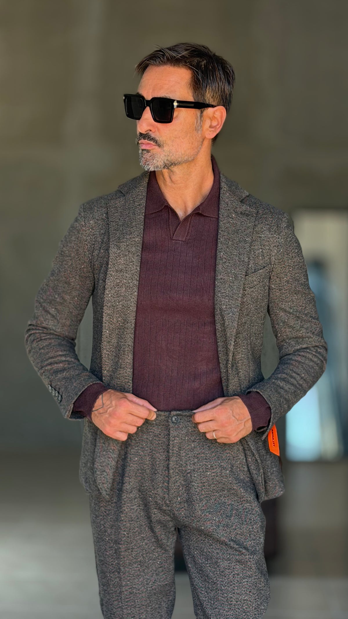 GIACCA MORO BOTTONATA TELAMIRA 601( ABBINABILE AL PANTALONE TELAMIRA 601)