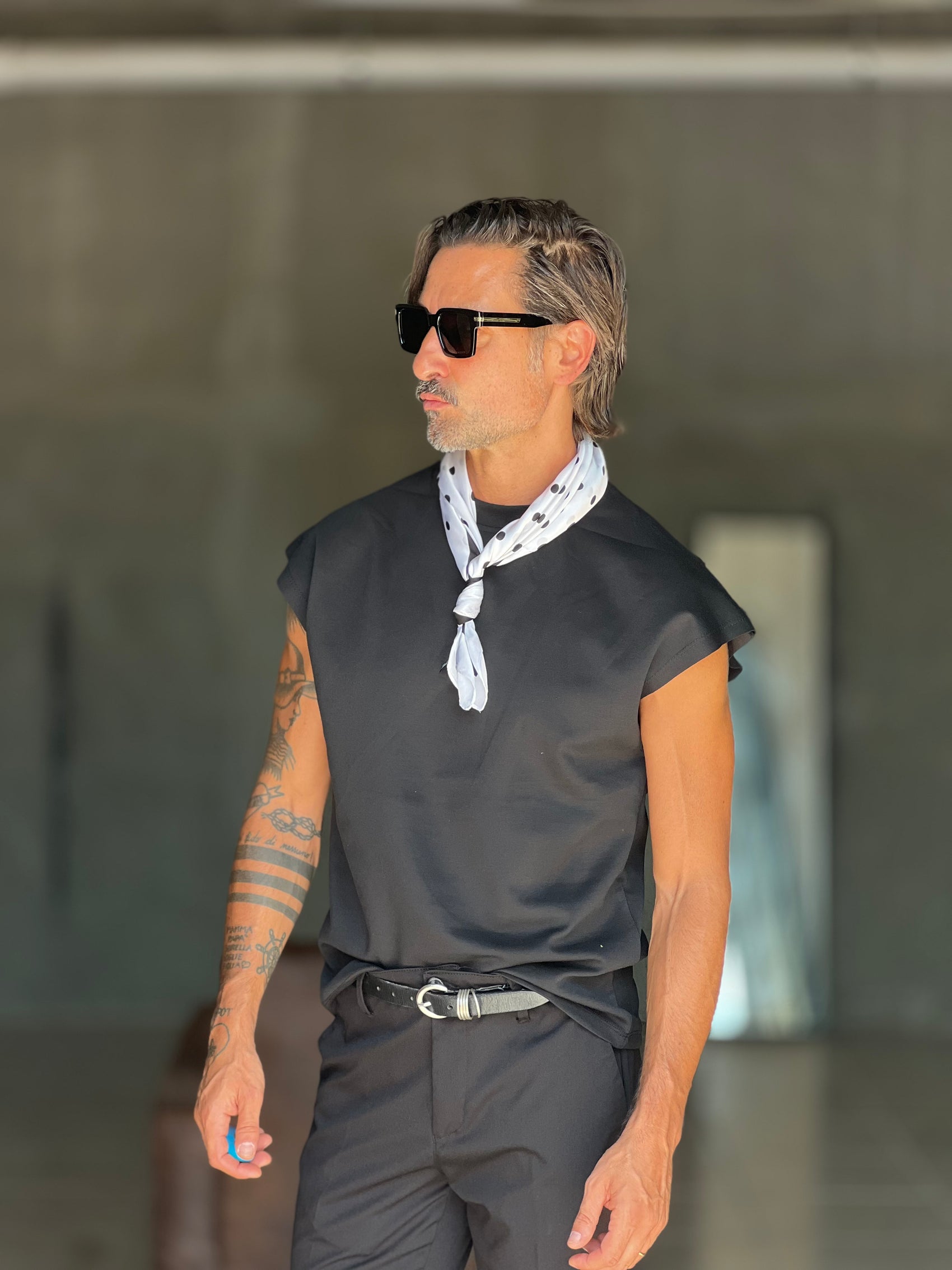 BOAT NECK T SHIRT