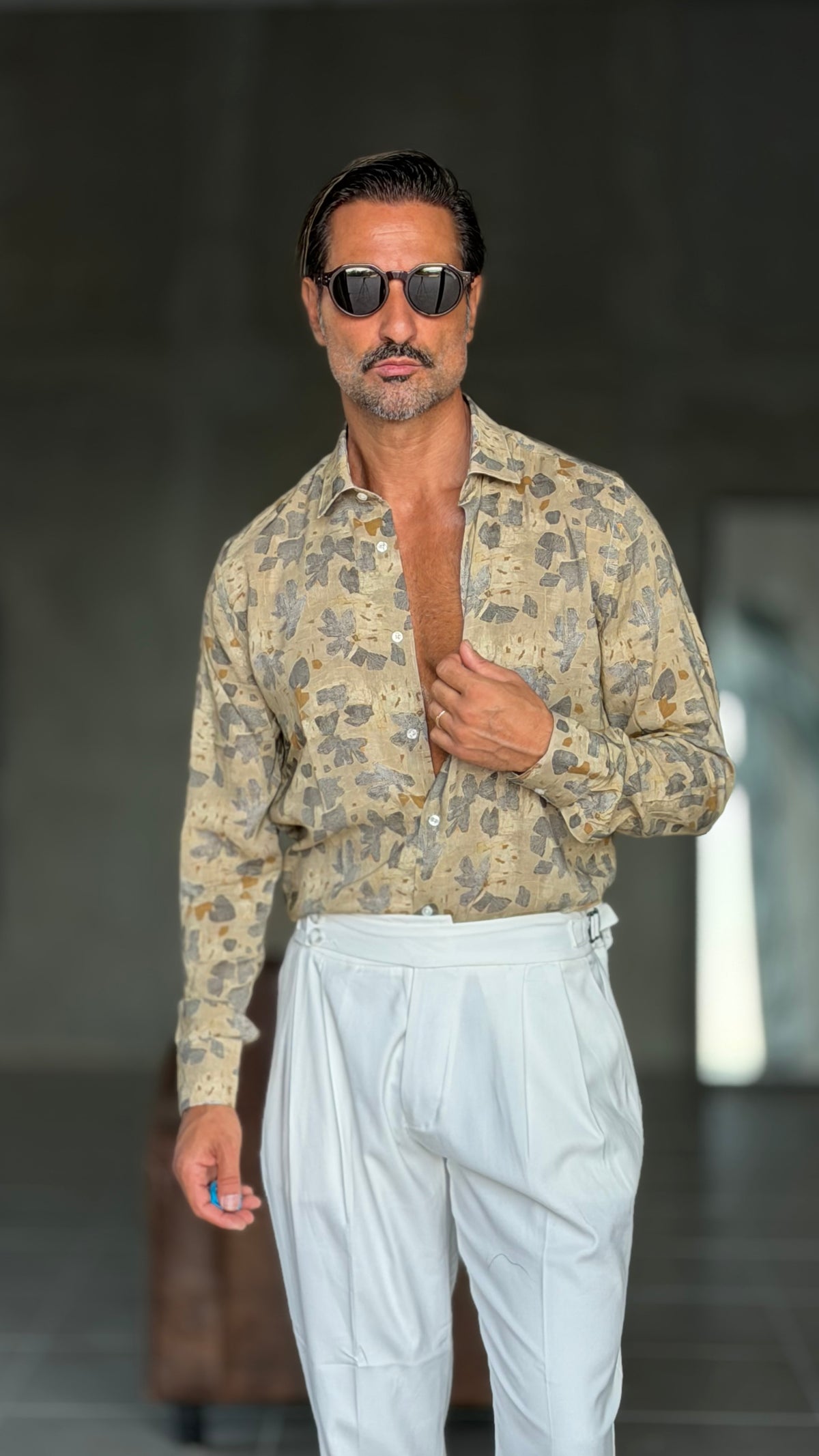 CAMICIA  XAGON FANTASIA BEIGE