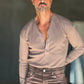 WHITE VISCOSE TROUSERS WITH REGULAR BOTTOM