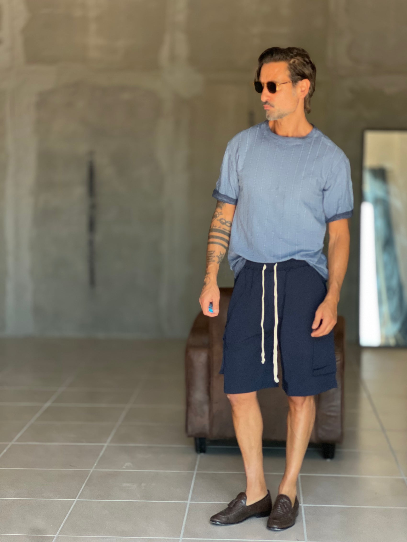 BERMUDA BLU CARGO OVER FIT