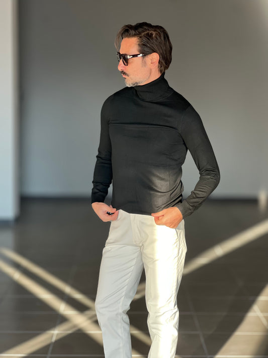 COLLO ALTO NERO VISCOSA