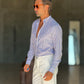 CAMICIA COREANA RIGA MULTICOLOR    MISTO LINO