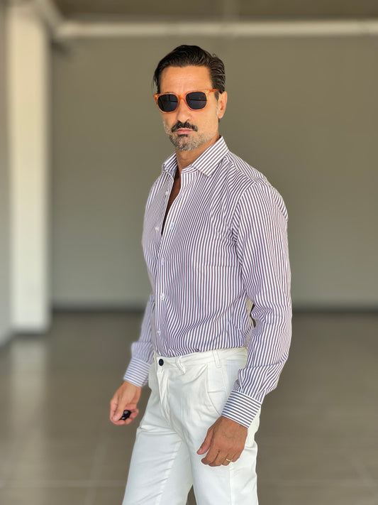 CAMICIA  DEPOT BACCHETTA BIANCA E MORO