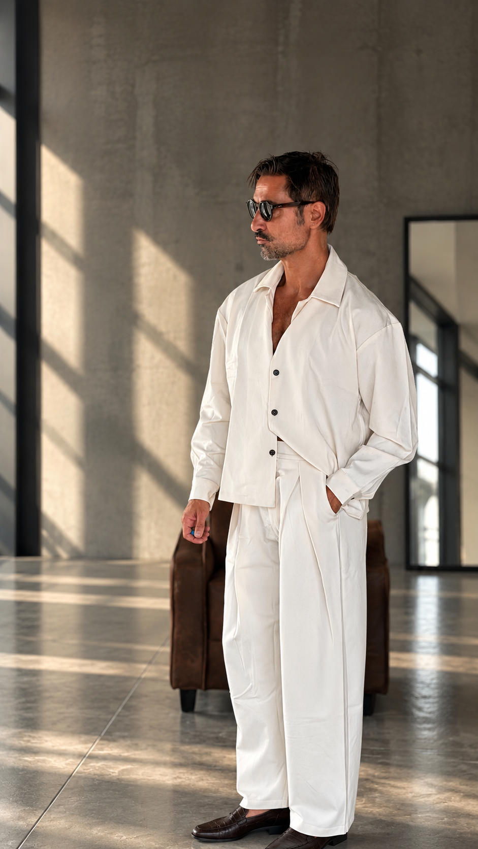 °COORDINATO PANNA CROP VISCOSA