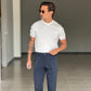 PANTALONE   BLU VISCOSA E MISTI TASCA AMERICA