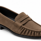 DOUBLE BUCKLE BLACK SUEDE LOAFERS