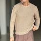 MAGLIA  BEIGE  GIROCOLLO COSTA INGLESE BL11