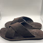 DOUBLE BUCKLE BLACK SUEDE LOAFERS