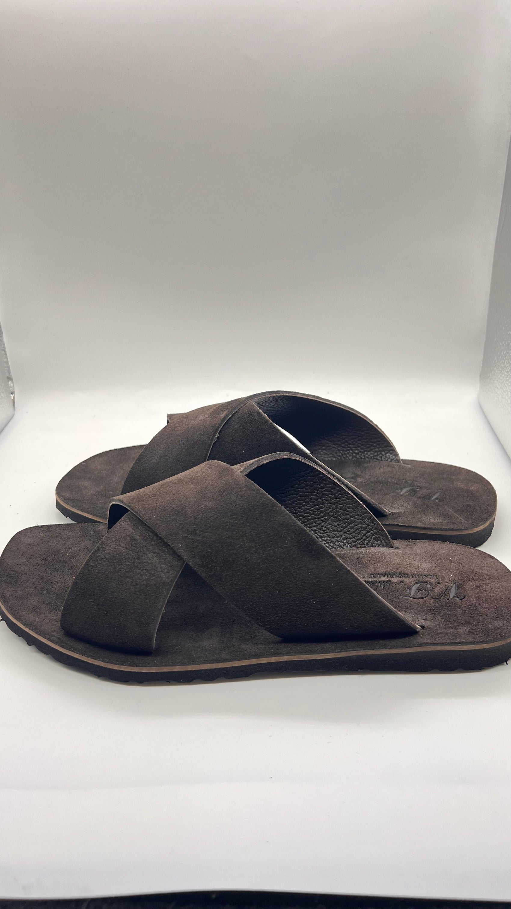 DOUBLE BUCKLE BLACK SUEDE LOAFERS