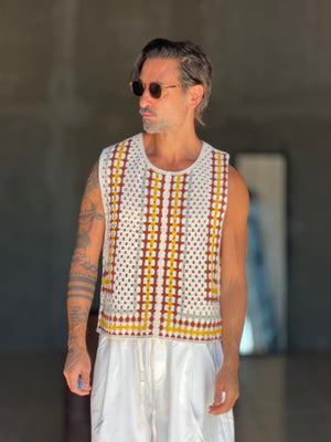 WHITE VISCOSE TROUSERS WITH REGULAR BOTTOM