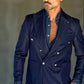 GIACCA DOPPIOPETTO EFEETOMDENIM BOTTENE METALLO PAUL MIRANDA