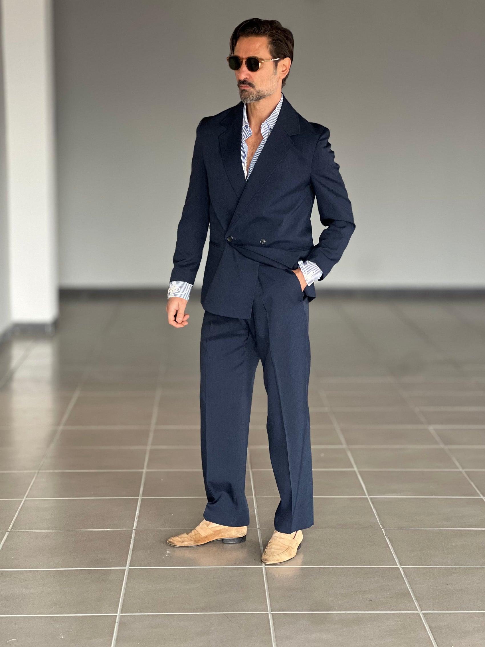 ABITO BLU  DOPPIOPETTO OVER VFIT