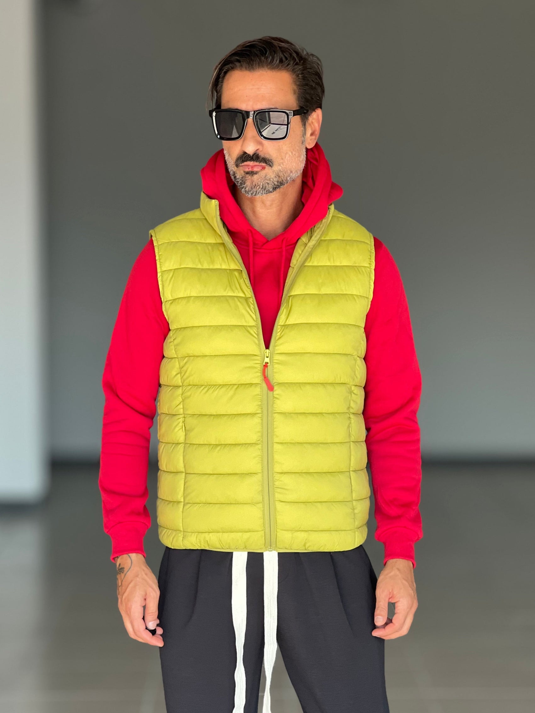 GILET  PIUMINO VERDE MELA