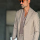 GIACCA MONOPETTO BEIGE BL11 FETTO FLANELLA 168 (ABBINABILE AL PANTALONE BEIGE 168)