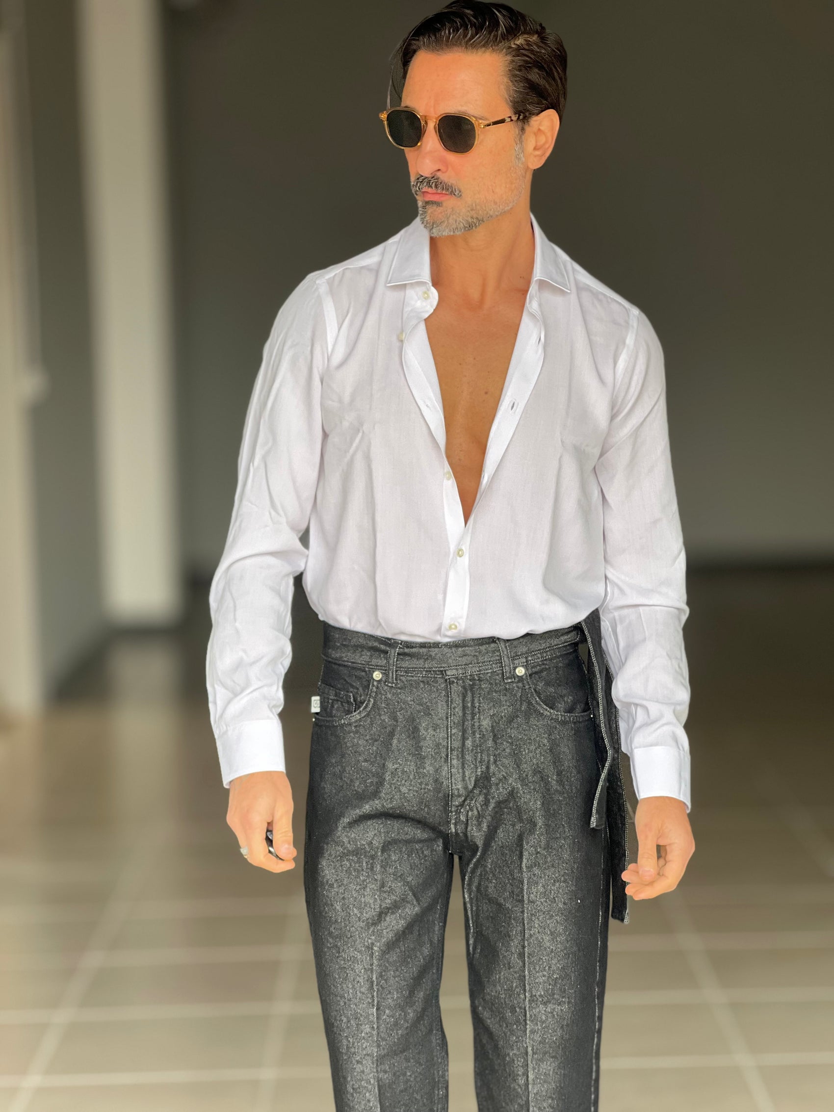 CAMICIA DEPOT BIANCA COLLO PICCOLO POPELINE  DI COTONE DOPPIORITORTO