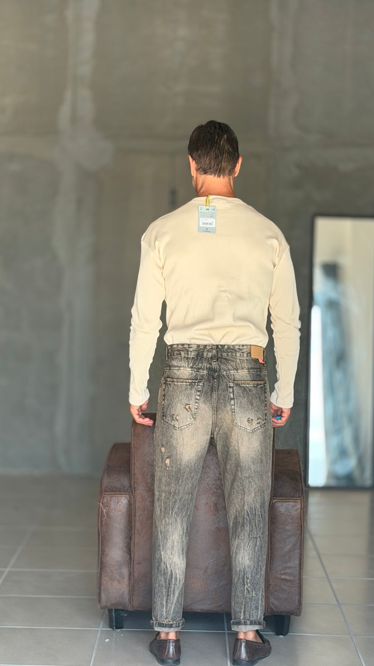 JEANS  GRIGIO LAVATO  LAVAGGIO  30