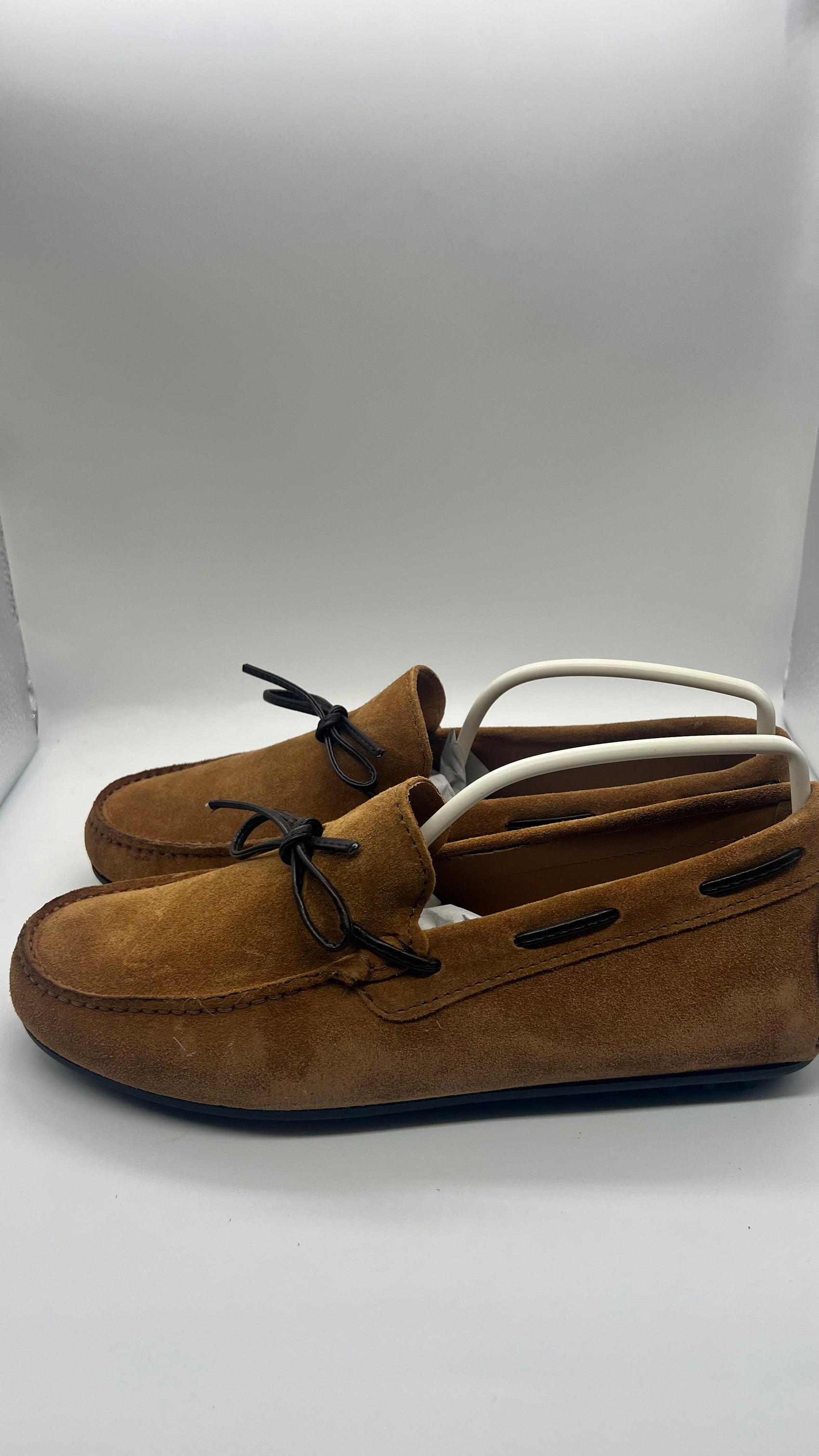 DOUBLE BUCKLE BLACK SUEDE LOAFERS