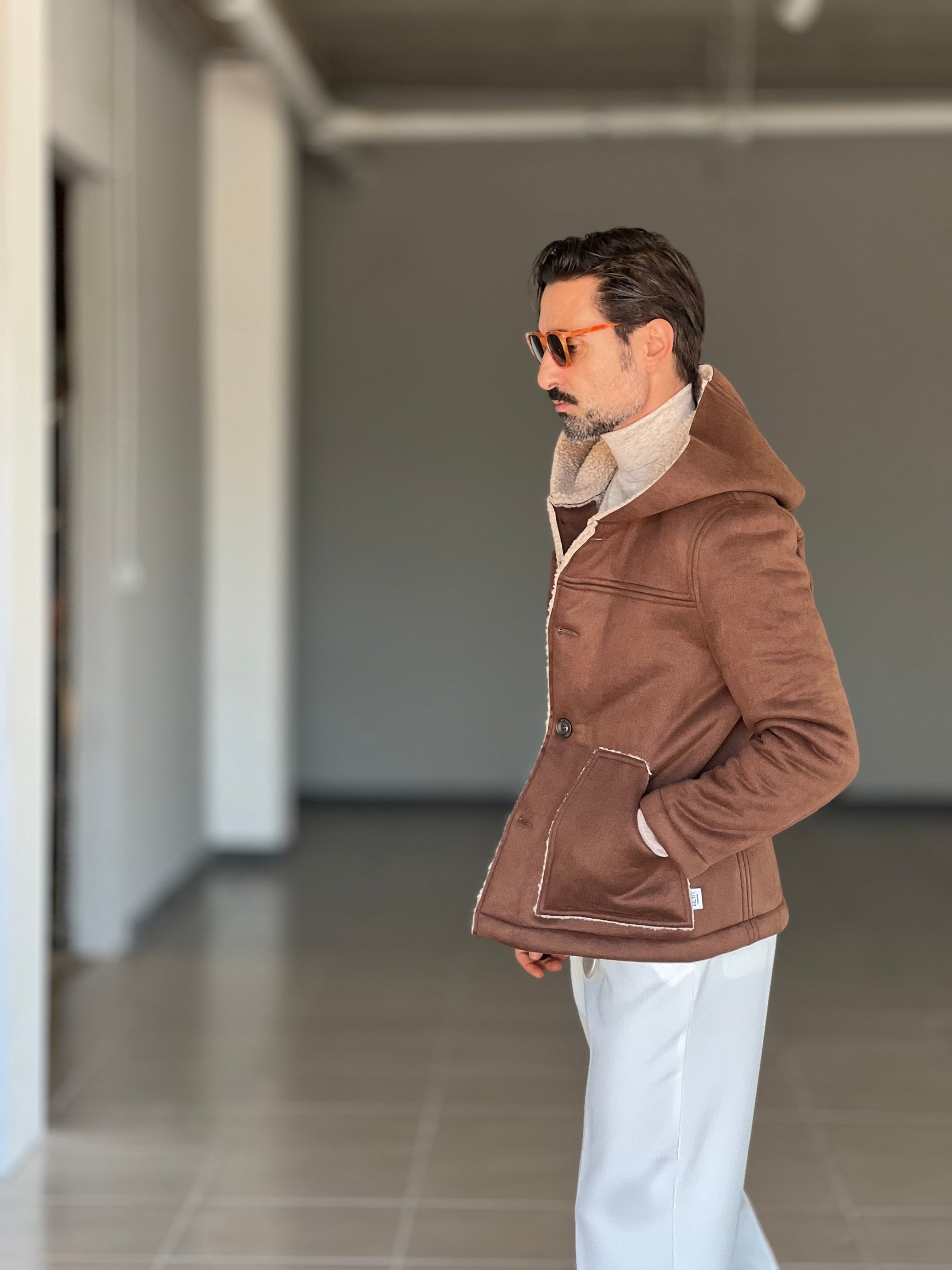 *ECOMONTONE  MORO  CAPPUCCIO CONTRASTO BEIGE  ALTATENSIONE