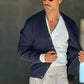 CARDIGAN BLU  MAGLIA INGLESE