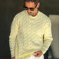 PULLOVER GIALLO  TRECCIA ROTTURE RUGULAR