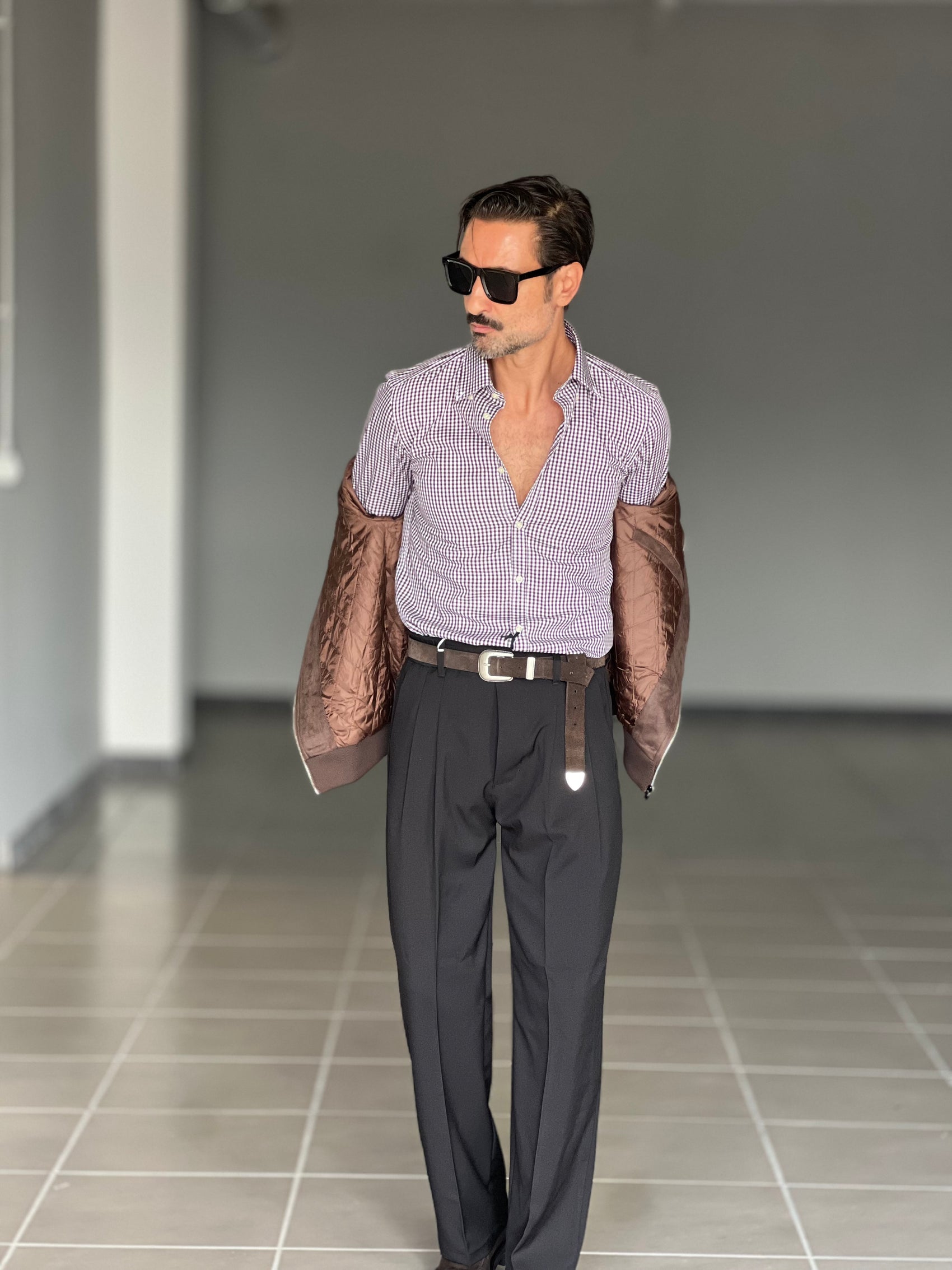 PANTALONE  FONDO AMPIO NERO GAMBA A PALAZZO