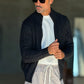 WHITE VISCOSE TROUSERS WITH REGULAR BOTTOM