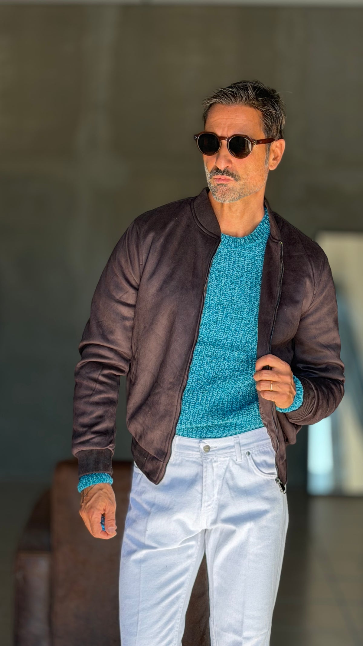 ECORENNA ECRU' BOMBER JACKET