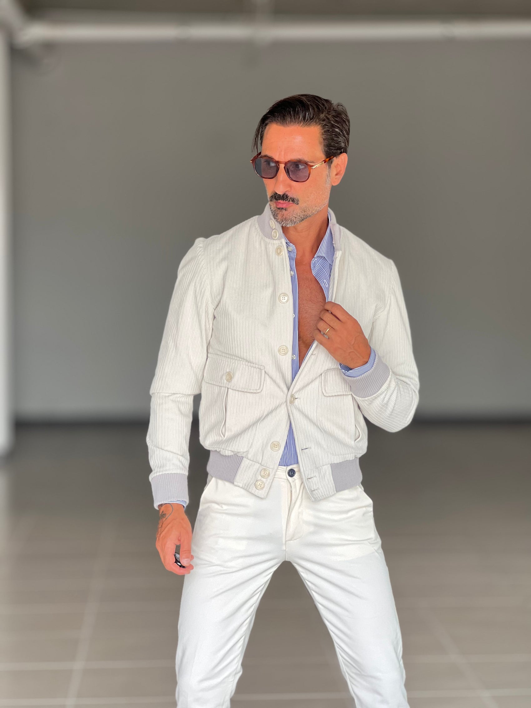 COLLEGE PANNA  VELLUTO MILLERIGHE