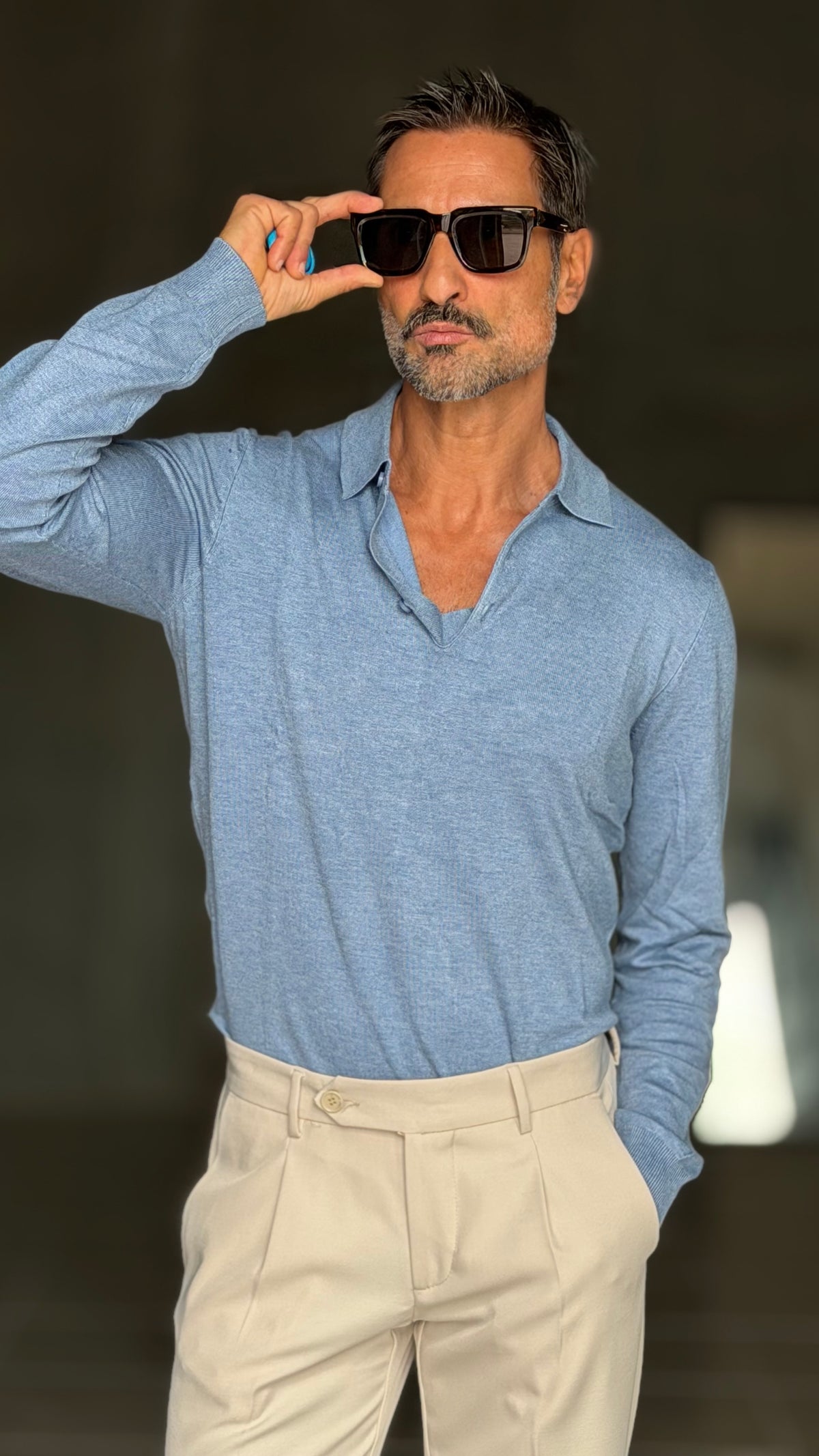 WHITE VISCOSE TROUSERS WITH REGULAR BOTTOM