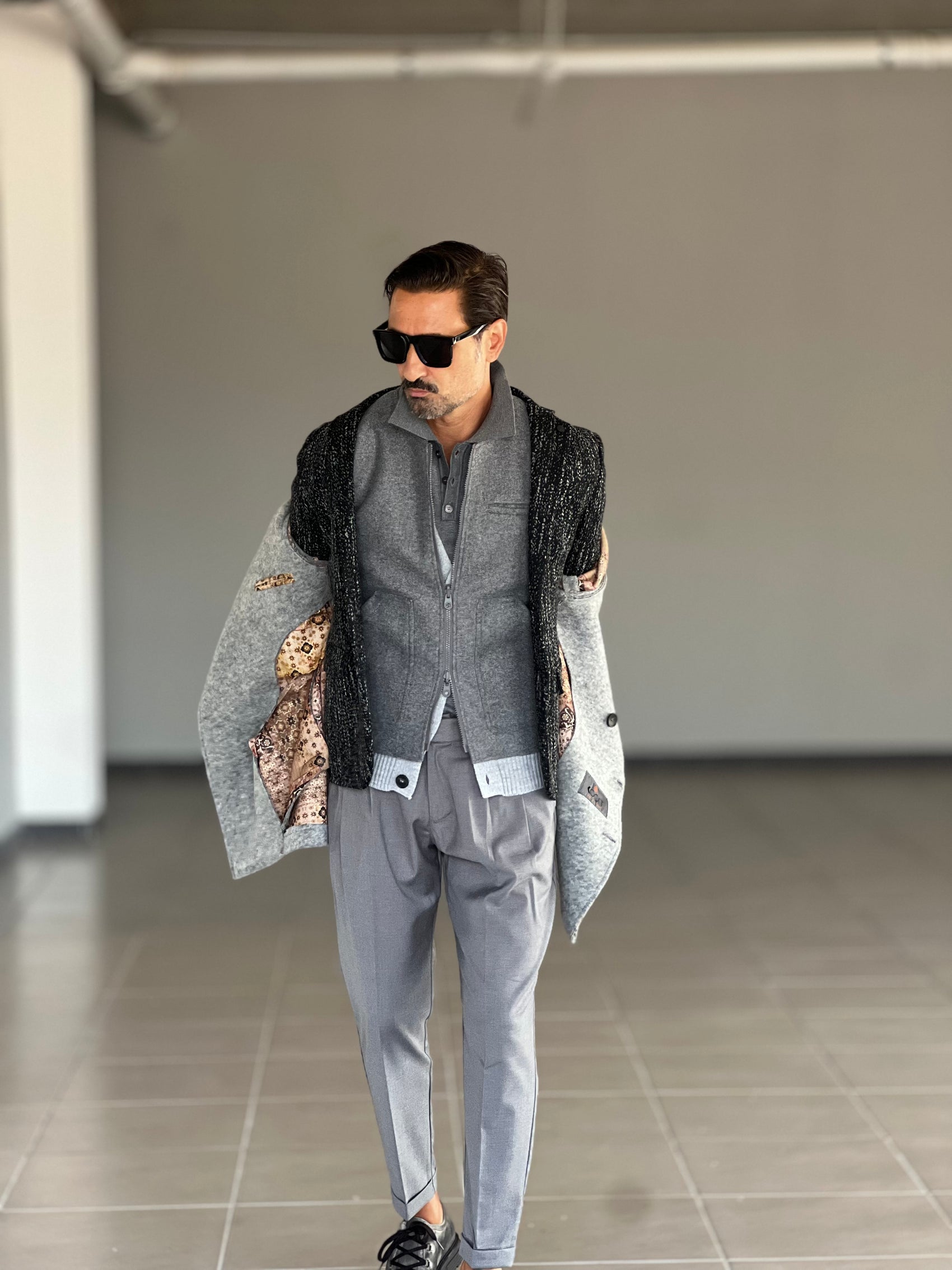 *GIACCA MICROFANTASIA NERA XAGON